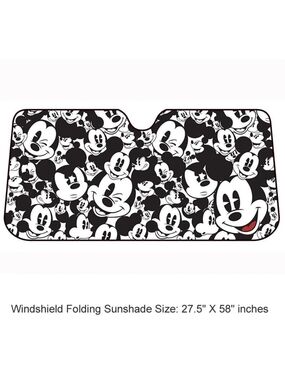 Mickey Mouse Black & White Windshield Sunshade